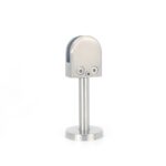 Clip de fijación de varilla de soporte de boca de pez de vidrio de acero inoxidable 304 con varilla de 14x60 mm, especificación: S - Imagen 2
