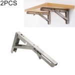 Estante de almacenamiento de resorte de acero inoxidable plegable de pared Billy de 2 piezas de 10 pulgadas para mesa de comedor