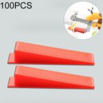 100 Uds., Localizador de suelo de baldosas, nivelador de baldosas, máquina niveladora de cuñas para sistema de aplanamiento de placas, herramienta de ayuda OG6480