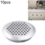 30 Uds 53mm gabinete de superficie biselada rejilla de ventilación redonda de acero inoxidable rejilla con orificios pequeños