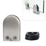3 uds 5-8mm cóncavo inferior curvo mate pulido 304 acero inoxidable clip fijo barandilla de vidrio capa de madera soporte de abrazadera de tablero