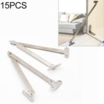 Varilla de soporte móvil para puerta de gabinete con barra de tracción plegable doble espesa de 15 piezas