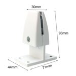 Clip de partición de clip de fijación de pantalla de escritorio de oficina de aleación de aluminio en forma de T (blanco) - Imagen 2