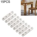 15 PCS Código de conexión de acero inoxidable Pieza de conexión recta, Número: 6