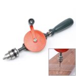 Potente taladro Manual de fundición de precisión de acero DIY Taladro de carpintería Taladro de mano Universal Suministros de enseñanza Herramientas