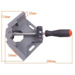 Abrazadera de ángulo recto de 90 grados de aluminio con una sola manija, abrazadera de ángulo para carpintería, herramienta de carpeta en ángulo recto - Imagen 3