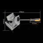 Abrazadera de ángulo recto de 90 grados de aluminio con una sola manija, abrazadera de ángulo para carpintería, herramienta de carpeta en ángulo recto - Imagen 4