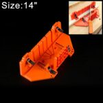 Gabinetes de sierra de inglete con abrazadera de 14 pulgadas, herramientas manuales de carpintería multifunción, caja con abrazadera para sierras de mano para trabajo en madera DIY