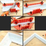 Gabinetes de sierra de inglete con abrazadera de 14 pulgadas, herramientas manuales de carpintería multifunción, caja con abrazadera para sierras de mano para trabajo en madera DIY - Imagen 5