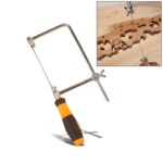 Sierra para metales en forma de U con hojas para metal / madera / tubo de plástico / alambre Herramienta de mano para bricolaje Sierra portátil para carpintería, ancho: 105 mm