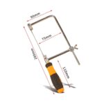 Sierra para metales en forma de U con hojas para metal / madera / tubo de plástico / alambre Herramienta de mano para bricolaje Sierra portátil para carpintería, ancho: 105 mm - Imagen 2