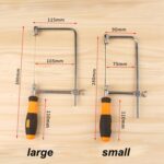 Sierra para metales en forma de U con hojas para metal / madera / tubo de plástico / alambre Herramienta de mano para bricolaje Sierra portátil para carpintería, ancho: 105 mm - Imagen 3