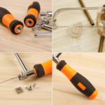 Sierra para metales en forma de U con hojas para metal / madera / tubo de plástico / alambre Herramienta de mano para bricolaje Sierra portátil para carpintería, ancho: 105 mm - Imagen 5