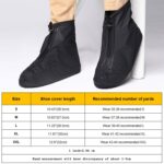 Moda PVC antideslizante impermeable cubierta de zapato de suela gruesa Tamaño: XL, Size: XL - Imagen 4