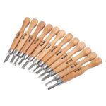 WLXY 12 unids / set cinceles de talla de madera cuchillo básico grabado en madera trabajo hecho a mano sellos de goma herramientas de mano - Imagen 2