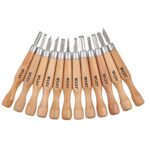 WLXY 12 unids / set cinceles de talla de madera cuchillo básico grabado en madera trabajo hecho a mano sellos de goma herramientas de mano - Imagen 3
