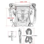 HG064 Bolso de un solo hombro Bolso cruzado Bolso de cintura para teléfono móvil al aire libre para damas - Imagen 4