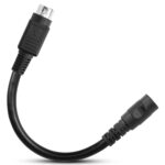 Cable de conexión de alimentación hembra de 4 pines DIN macho a CC de 5,5 x 2,1 mm, longitud: 0,15 m - Imagen 2