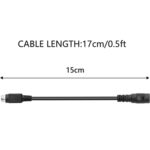 Cable de conexión de alimentación hembra de 4 pines DIN macho a CC de 5,5 x 2,1 mm, longitud: 0,15 m - Imagen 3