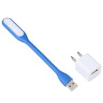 Luz de lectura flexible con interfaz USB de 6 LED con adaptador de corriente de EE. UU. - Imagen 2