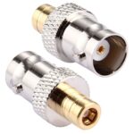 2 piezas BNC hembra a conector hembra SMB