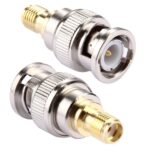 2 piezas BNC macho a conector hembra SMA