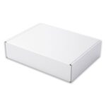 Caja de envío de 2 piezas Caja de embalaje de ropa, color: blanco, tamaño: 32x26x4cm - Imagen 2