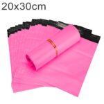 100 PCS / rollo Bolsa gruesa Express Bolsa de embalaje Bolsa de plástico impermeable, Tamaño: 20x30 cm (Gris oscuro), 20x30cm, Pink