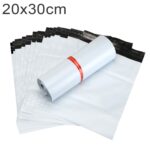 100 PCS / rollo Bolsa gruesa Express Bolsa de embalaje Bolsa de plástico impermeable, Tamaño: 20x30 cm (Gris oscuro), 20x30cm, White