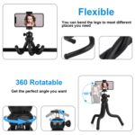 PULUZ Mini Octopus Soporte de trípode flexible con cabezal esférico y abrazadera para teléfono + Adaptador de montaje en trípode y tornillo largo para cámaras SLR, GoPro, teléfono móvil, tamaño: 30 cm x 5 cm - Imagen 5