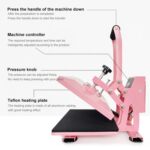 Hand Stamping Machine T-Shirt Clothes Heat Transfer, Size: 23x30cm, US Plug, POD Machine US Plug - Imagen 4