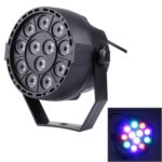 Luz de escenario con luz PAR KD-12W 12 LED, con pantalla LED, modo maestro / esclavo / DMX512 / ejecución automática, enchufe de EE. UU. / UE