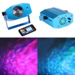 3W x 3 RGB Mini proyector de onda de agua, Con control remoto, enchufe de la UE - Imagen 4