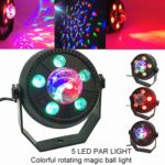 11W 5 LED Luz LED PAR de bola mágica giratoria colorida - Imagen 4