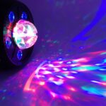 11W 5 LED Luz LED PAR de bola mágica giratoria colorida - Imagen 5