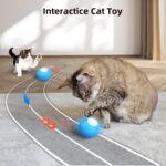 Bola luminosa de entrenamiento de gato de juguete para mascotas automática inteligente C1, sin control remoto, 5cm Auto - Imagen 4