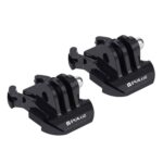 2 hebillas de liberación rápida de superficie horizontal PULUZ para GoPro, Insta360, DJI y otras cámaras de acción - Imagen 4
