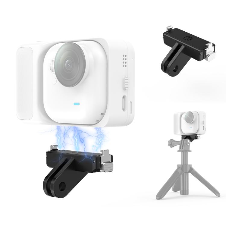 PU1072B.jpg Soporte de base magnética de liberación rápida de plástico para Insta360 GO Ultra PULUZ, Quick Release Base - Imagen 1