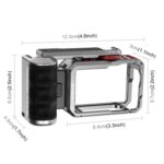 Adaptador de expansión de jaula de cámara metálica PULUZ con empuñadura para DJI Osmo Action 6, For DJI Osmo Action 6 - Imagen 4