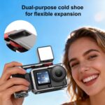 Adaptador de expansión de jaula de cámara metálica PULUZ con empuñadura para DJI Osmo Action 6, For DJI Osmo Action 6 - Imagen 5