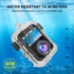 Carcasa sumergible para cámara DJI Osmo 360 PULUZ, resistente al agua hasta 40 m de profundidad., For DJI Osmo 360 - Imagen 4