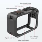 Adaptador de expansión vertical-horizontal PULUZ de plástico para DJI Osmo Action 6 con zapata fría, Plastic Cage - Imagen 4