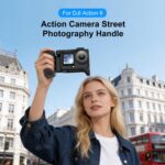 Empuñadura ergonómica PULUZ para fotografía callejera con marco tipo jaula y zapata fría para DJI Osmo Action 6, Street Photography Handle - Imagen 2