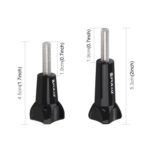 Perilla de plástico PULUZ con tornillo largo estándar y tornillo corto para GoPro, Insta360, DJI y otras cámaras de acción (negra) - Imagen 3