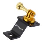 Soporte fijo para motocicleta de aleación de aluminio PULUZ con adaptador de trípode y tornillo para GoPro Hero11 Black / HERO10 Black /9 Black /8 Black /7/6/5/5 Session /4 Session /4/3+ /3/2/1, DJIOsmo Action y otras cámaras de acción... - Imagen 3