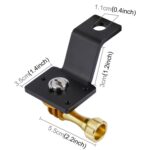Soporte fijo para motocicleta de aleación de aluminio PULUZ con adaptador de trípode y tornillo para GoPro Hero11 Black / HERO10 Black /9 Black /8 Black /7/6/5/5 Session /4 Session /4/3+ /3/2/1, DJIOsmo Action y otras cámaras de acción... - Imagen 4