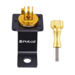 Soporte fijo para motocicleta de aleación de aluminio PULUZ con adaptador de trípode y tornillo para GoPro Hero11 Black / HERO10 Black /9 Black /8 Black /7/6/5/5 Session /4 Session /4/3+ /3/2/1, DJIOsmo Action y otras cámaras de acción... - Imagen 5