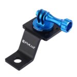 Soporte fijo para motocicleta de aleación de aluminio PULUZ con adaptador de trípode y tornillo para GoPro Hero11 Black / HERO10 Black /9 Black /8 Black /7/6/5/5 Session /4 Session /4/3+ /3/2/1, DJIOsmo Action y otras cámaras de acción... - Imagen 2