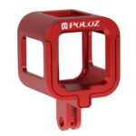 Carcasa PULUZ Jaula protectora de aleación de aluminio CNC con marco de seguro para GoPro HERO5 Session /HERO4 Session /HERO Session, For HERO4 Session with Frame