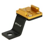 PULUZ Soporte fijo de metal para motocicleta para GoPro Hero11 Black / HERO10 Black /9 Black /8 Black /7/6/5/5 Session /4 Session /4/3+ /3/2/1, DJI Osmo Action y otras cámaras de acción, Fixed Mount 1 (Gold) - Imagen 2